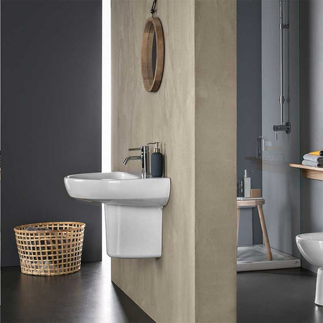 Geberit Selnova Semi Pedestal 325mm - White - 501.455.00.6 - TAP 'N' SHOWER