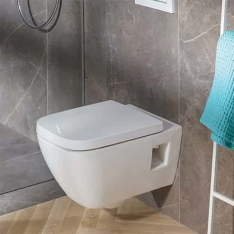 Geberit Selnova Square Standard Toilet Seat and Cover - White - 501.555.01.1 - TAP 'N' SHOWER