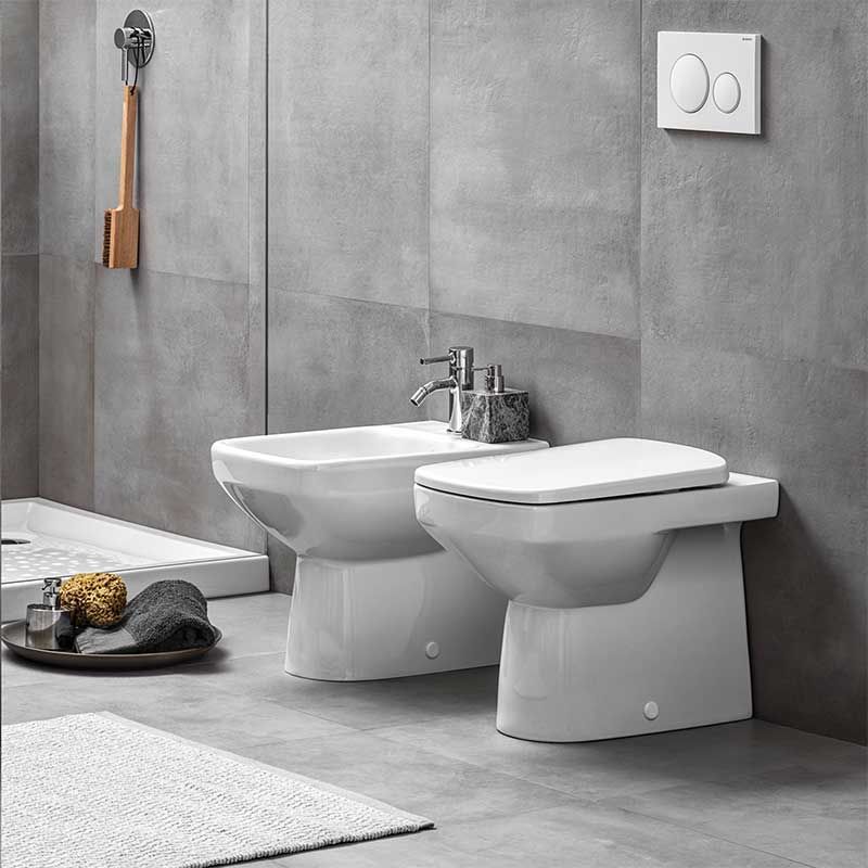 Geberit Selnova Square Standard Toilet Seat and Cover - White - 500.338.01.1 - TAP 'N' SHOWER