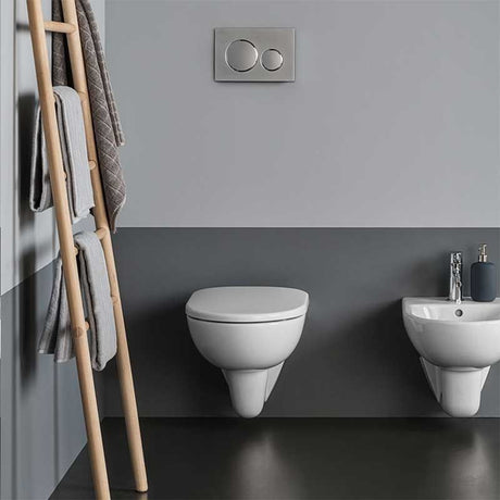 Geberit Selnova Rimless Wall Hung Pan - White - 501.045.00.7 - TAP 'N' SHOWER