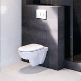 Geberit Selnova Wall Hung Pan With Seat and Cover - White - 501.752.00.1 - TAP 'N' SHOWER