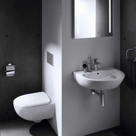 Geberit Selnova 1 Tap Hole Countertop Basin 550mm - White - 501.060.00.6 - TAP 'N' SHOWER