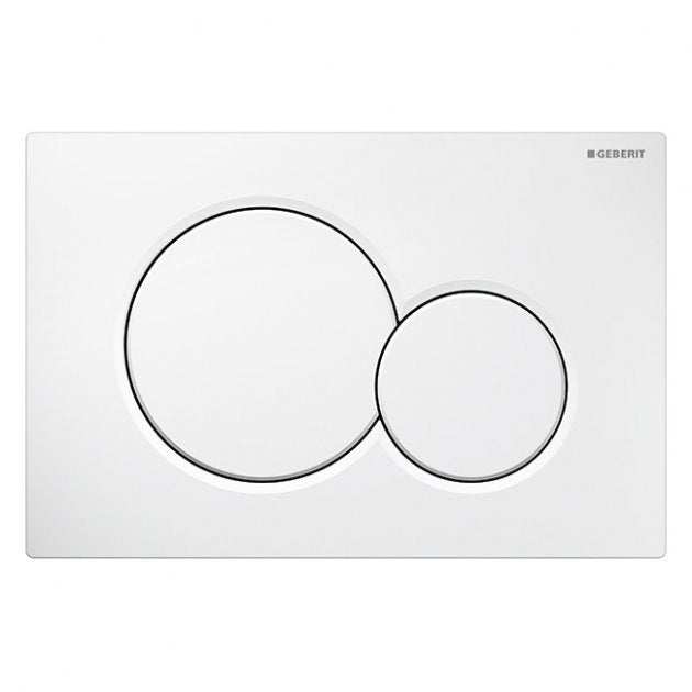 Geberit Sigma01 Modern Dual Flush Plate - White Alpine - 115.770.11.5