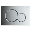 Geberit Sigma01 Modern Push Button Dual Flush Plate - Gloss Chrome - 1
