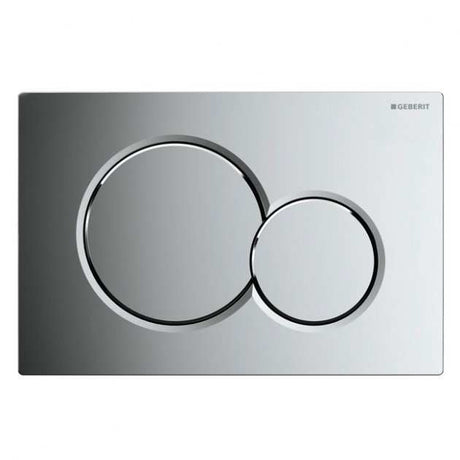 Geberit Sigma01 Modern Push Button Dual Flush Plate - Gloss Chrome - 115.770.21.5