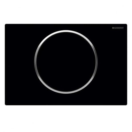 Geberit Sigma10 Modern Rectangular Single Flush Plate - Matt Black - 115.758.14.5 - TAP 'N' SHOWER