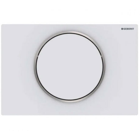 Geberit Sigma10 Modern Rectangular Single Flush Plate - Matt White - 115.758.JT.5