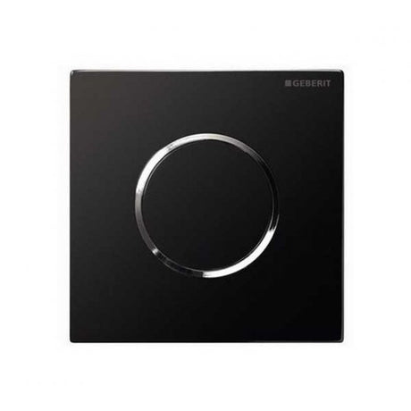 Geberit Sigma10 Contemporary Hytouch Hand Operated Pneumatic Urinal Flushing Control - Black - 116.015.KM.1