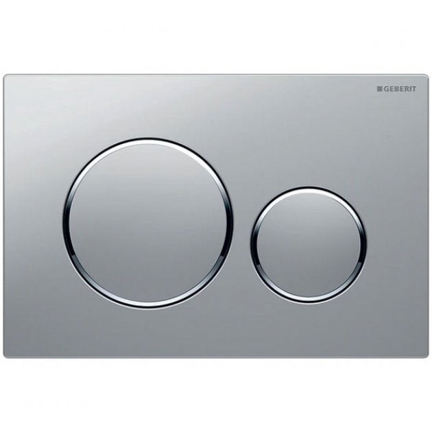 Geberit Sigma20 Modern Rectangular Dual Flush Plate - Matt Chrome - 115.882.JQ.1