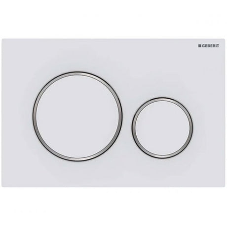 Geberit Sigma20 Modern Rectangular Dual Flush Plate - Matt White - 115.882.JT.1