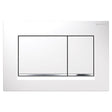 Geberit Sigma30 Modern Rectangular Dual Flush Plate - Matt White - 115.883.JT.1
