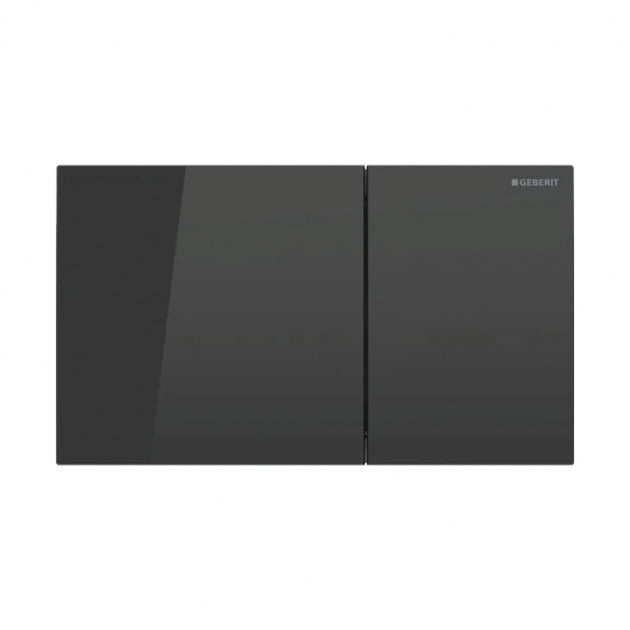 Geberit Sigma70 Dual Flush Plate - Black Glass - 115.622.SJ.1
