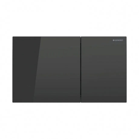 Geberit Sigma70 Dual Flush Plate - Black Glass - 115.622.SJ.1