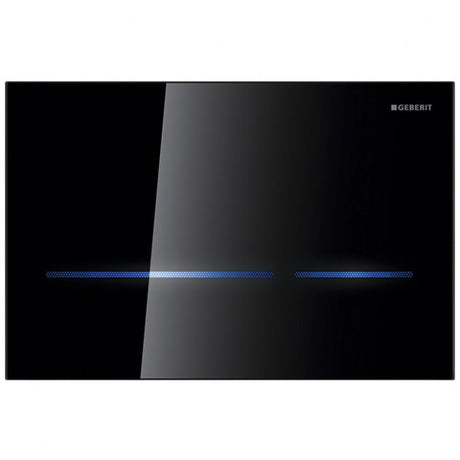 Geberit Sigma80 Touchless Sensor-controlled Operation Flush Plate - Black Glass - 116.092.SG.6
