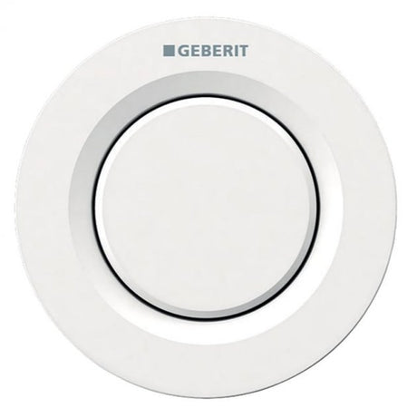 Geberit Type01 Modern Single Flush Plate Button for 120mm and 150mm Concealed Cistern - Alpine White - 116.040.11.1