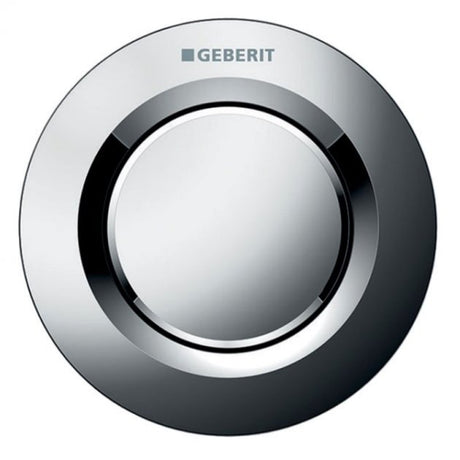 Geberit Type01 Single Round Push Button Flush Plate Button for 80mm Concealed Cistern - Gloss Chrome - 116.041.21.1