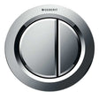 Geberit Type01 Modern Pneumatic Dual Flush Plate Button for Concealed 