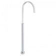 Vado Geo Bath Spout floor mounted chrome bath spout with sleek contemporary design