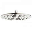 Vado Geometry 250mm round chrome shower head with 9Lpm flow rate and modern design