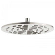 Vado Geometry 250mm round stainless steel shower head with 9Lpm flow rate and modern design
