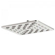 Vado Geometry 250mm square chrome shower head with 9Lpm flow rate and modern design