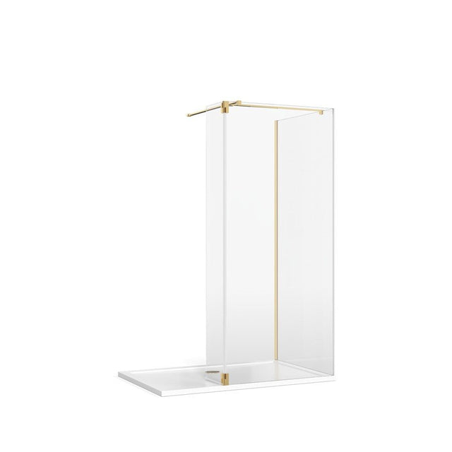 Burlington 8 Deflector Pair Panel Hinge - Gold - BUDEFHINGEGO - TAP 'N' SHOWER