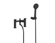 Britton Greenwich 2TH Bath Shower Mixer - Matt Black - GRE.113MB