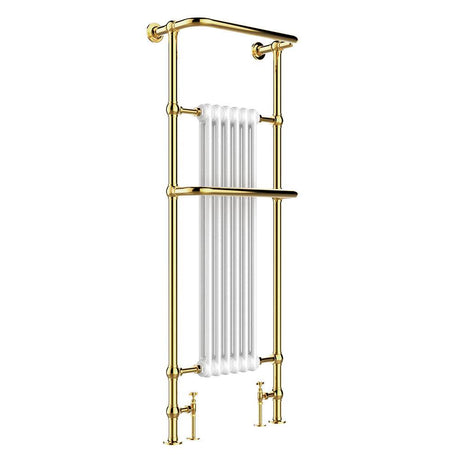 JTP Grosvenor Antique Brass Traditional Heated Towel Radiator 1500 x 5