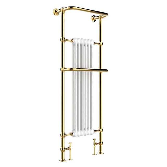 JTP Grosvenor Antique Brass Traditional Heated Towel Radiator 1500 x 5