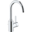 Grohe EuroSmart Cosmopolitan single-lever basin mixer with high swivel spout and chrome finish