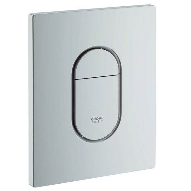 Grohe Arena Cosmopolitan Matt Chrome Dual Flush Plate - 38844P00