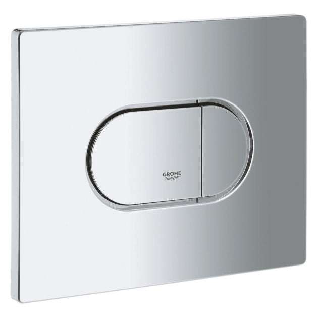 Grohe Arena Horizontal Dual Button Flush Plate - Chrome - 38858000