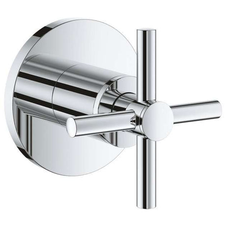 Grohe Atrio Modern Cross Handles Concealed Stop Valve Trim - Chrome - 19069003