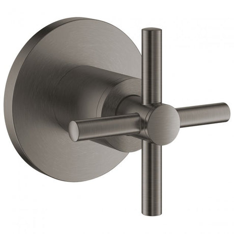 Grohe Atrio Modern Concealed Stop Valve Trim with Cross Handles - Brushed Hard Graphite - 19069AL3