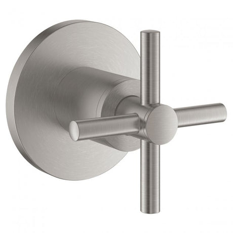 Grohe Atrio Wall Mounted Concealed Stop Valve Trim with Cross Handles - Supersteel - 19069DC3