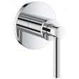 Grohe Atrio Wall Mounted Concealed Stop Valve Trim with Lever Handles - Chrome - 19088003