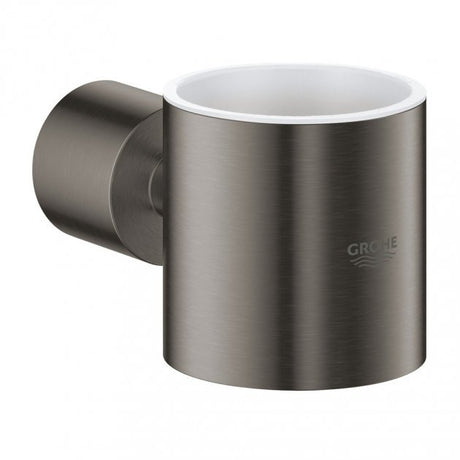 Grohe Atrio Modern Wall Mounted Glass Holder - Brushed Hard Graphite - 40304AL3