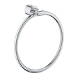 Grohe Atrio Wall Mounted Round Towel Ring - Chrome - 40307003