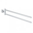 Grohe Atrio Modern Bathroom Towel Bar - Chrome - 40308003