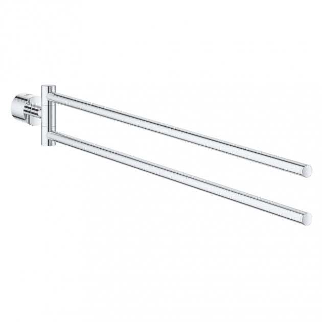 Grohe Atrio Modern Bathroom Towel Bar - Chrome - 40308003