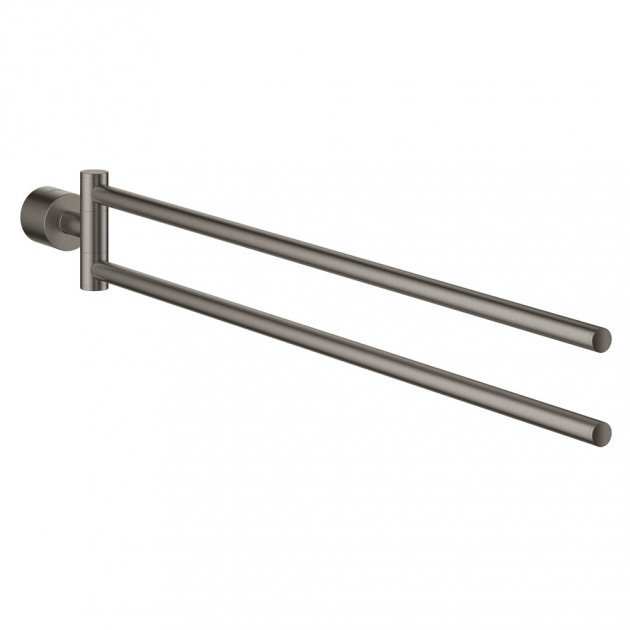 Grohe Atrio Wall Mounted Towel Bar - Brushed Hard Graphite - 40308AL3