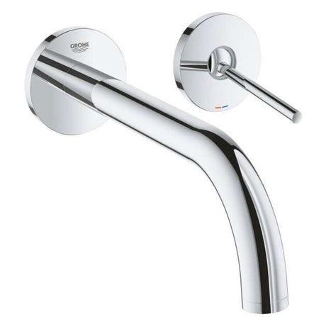 Grohe Atrio Modern Spout Joystick Two-Hole Basin Mixer Tap 221mm - Chrome - 19918003