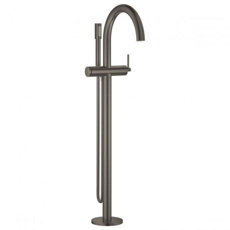 Grohe Atrio Modern Freestanding Bath Shower Mixer Tap - Brushed Hard Graphite - 32653AL3