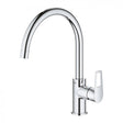 Grohe Bauloop Modern Kitchen Sink Mixer Tap - Chrome - 31368001