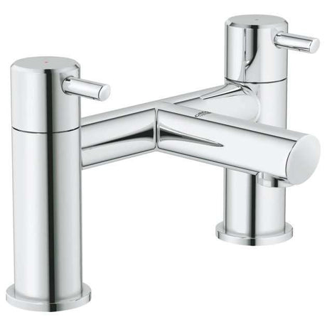 Grohe Concetto Pillar Mounted Round Bath Filler Tap - Chrome - 2510200