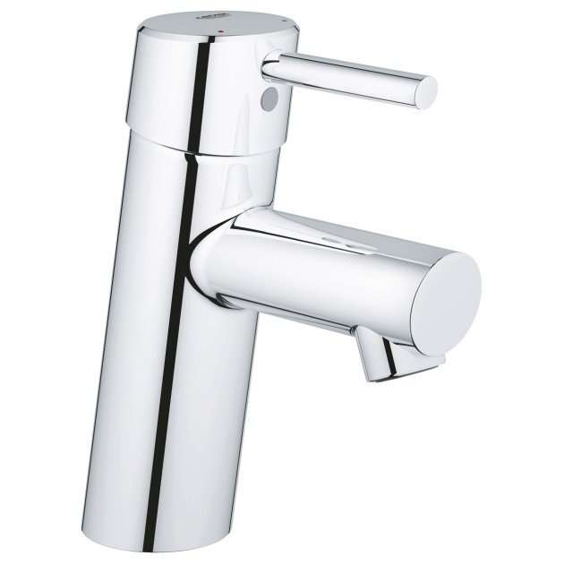 Grohe Concetto Temperature Limiter Round Basin Mixer Tap - Chrome - 32