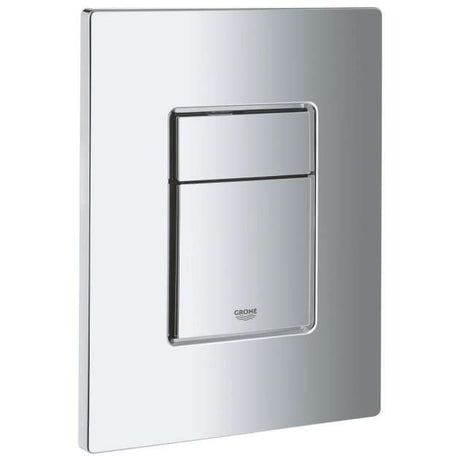 Grohe Cosmo Modern Rectangular Dual Button Flush Plate - Chrome - 3873
