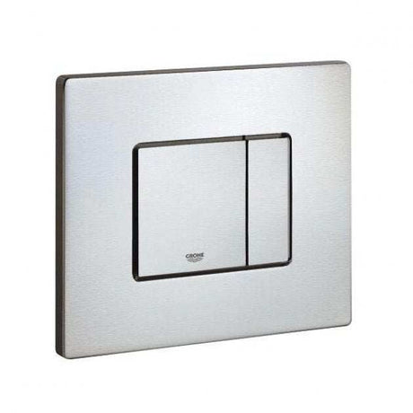 Grohe Cosmo Horizontal RealSteel  Dual Button Flush Plate - Stainless Steel - 38776SD0