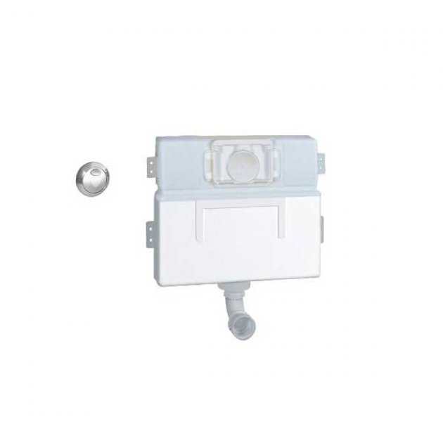 Grohe EAU2 6/3 Litre Wall Mounted Dual Flush Concealed Cistern & Button - White - 38691000