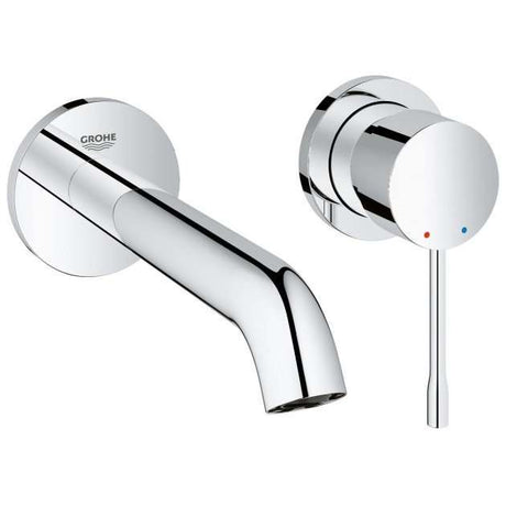 Grohe Essence Wall Mounted M-Size 2 Hole Basin Mixer Trim Set - Chrome - 19408001
